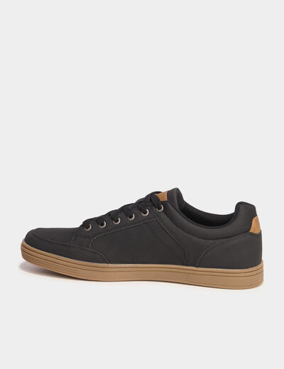 Baskets &agrave; lacets noir homme