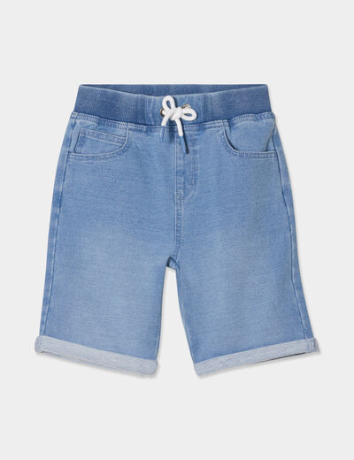 Short en jean coton denim double stone garçon