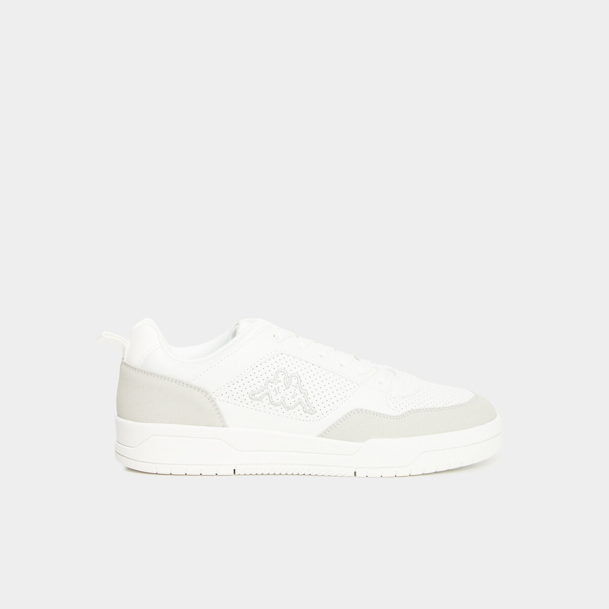 Tennis basses &agrave; lacets Kappa blanc homme
