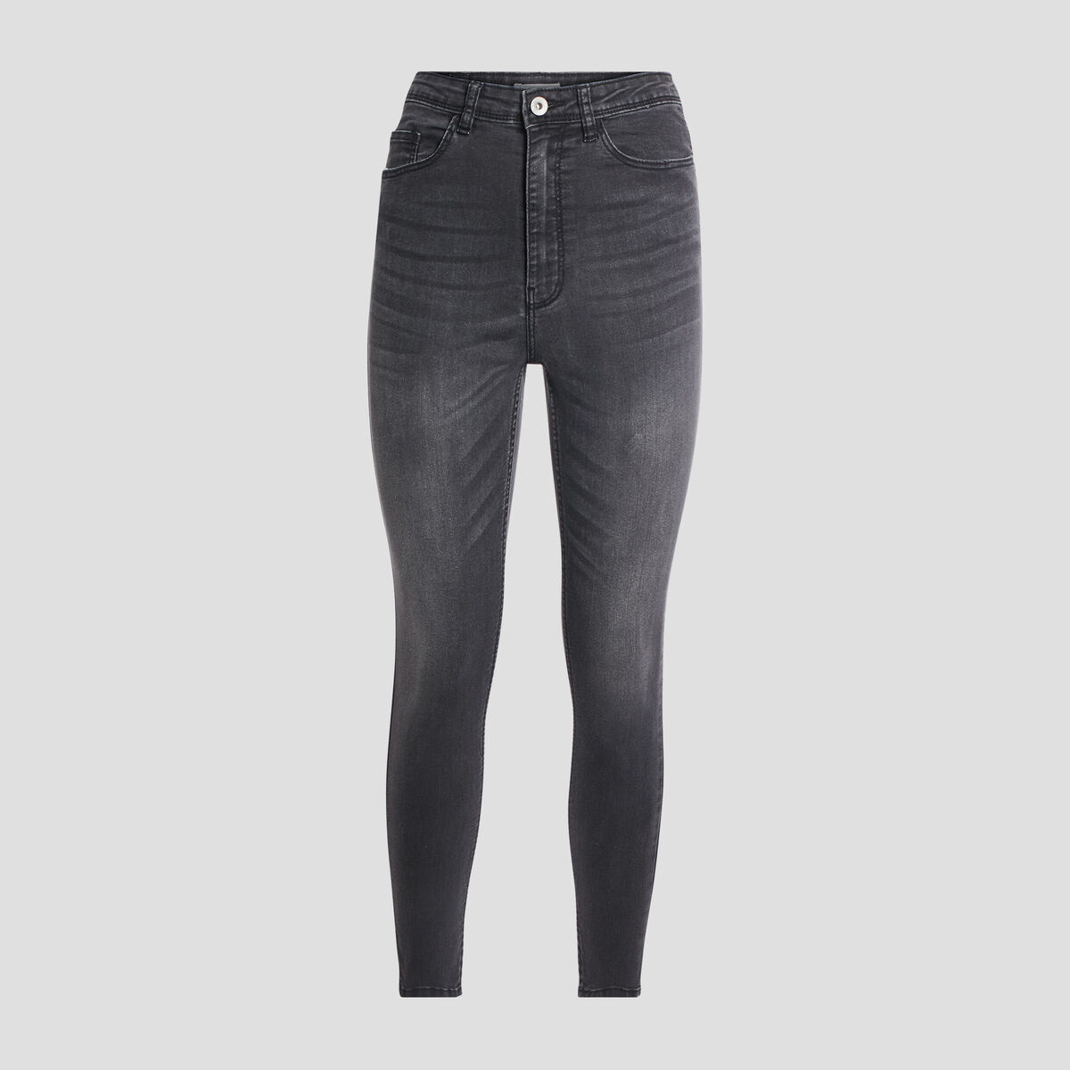 Jeans skinny 7/8ème denim noir femme