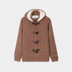 Gilet &agrave; capuche doubl&eacute;e polaire taupe homme