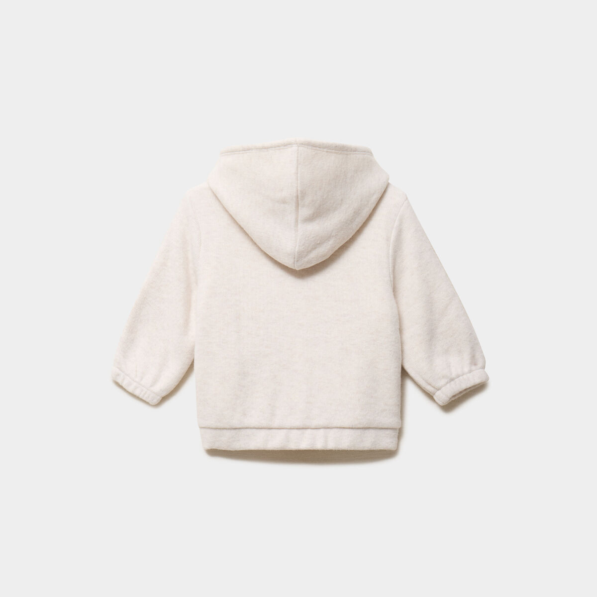 Gilet c&ocirc;tel&eacute; doubl&eacute; &agrave; capuche beige b&eacute;b&eacute; gar&ccedil;on