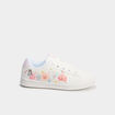 Tennis basses à lacets et sequins blanc fille