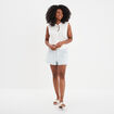 T-shirt taille smockée Creeks blanc femme