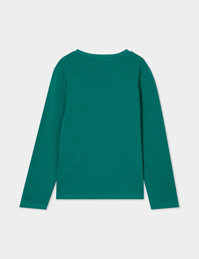 Ensemble pyjama 2 pièces coton vert garçon