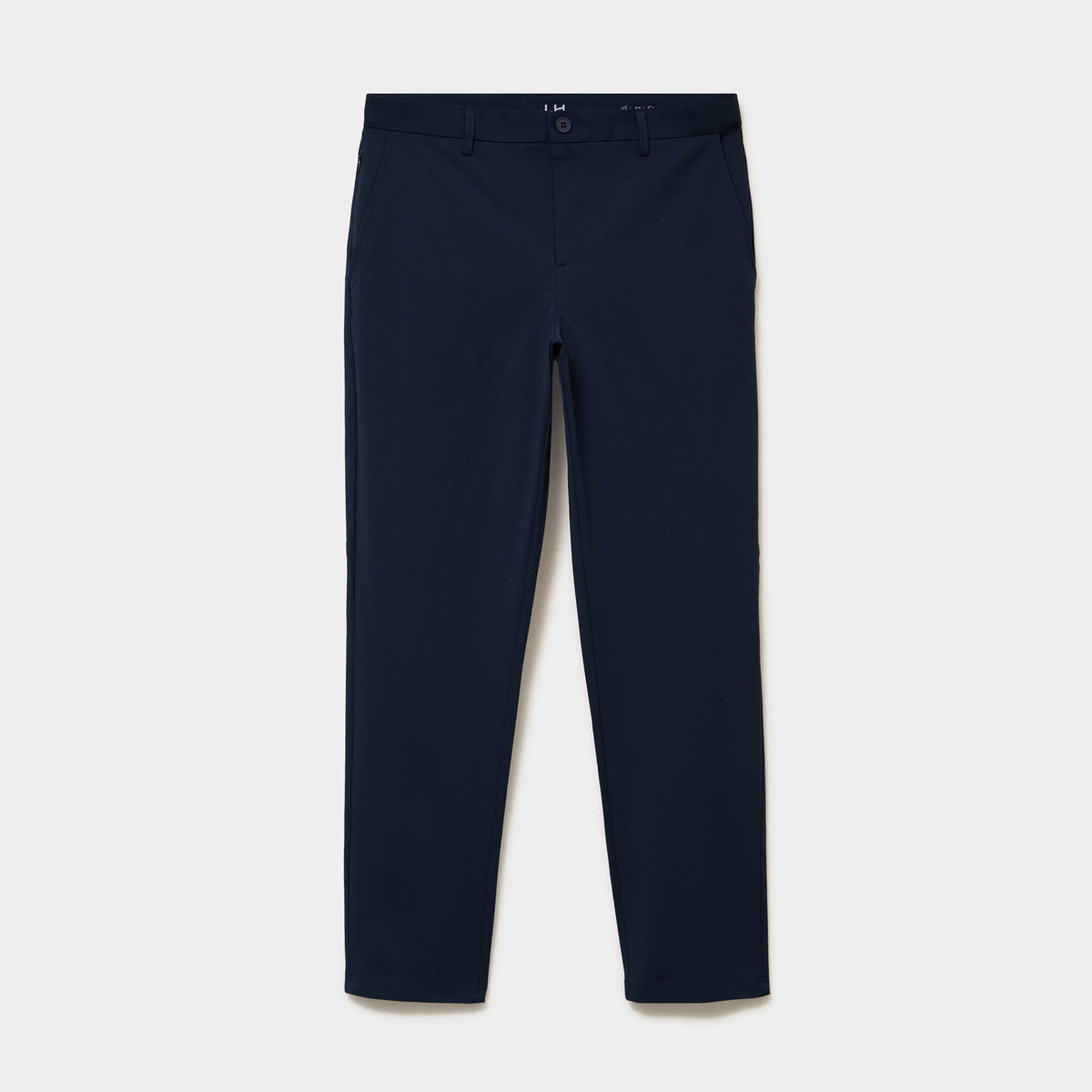 Pantalon chino slim sans repassage bleu marine homme
