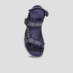 Sandales &agrave; scratchs bleu marine homme