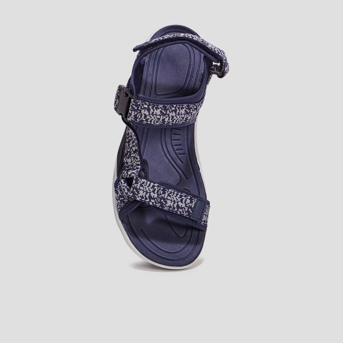 Sandales &agrave; scratchs bleu marine homme