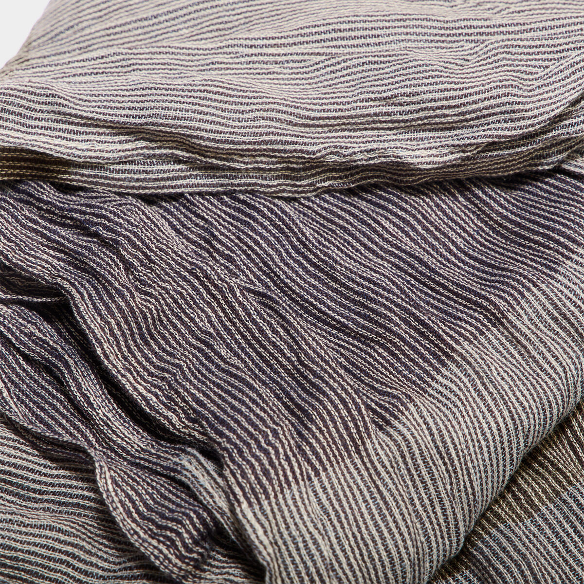 Foulard à franges multicolore homme