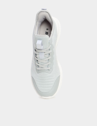 Baskets running gris clair femme