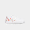 Tennis basses &agrave; lacets blanc femme