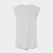 Chemise de nuit courte manches courtes gris clair fille