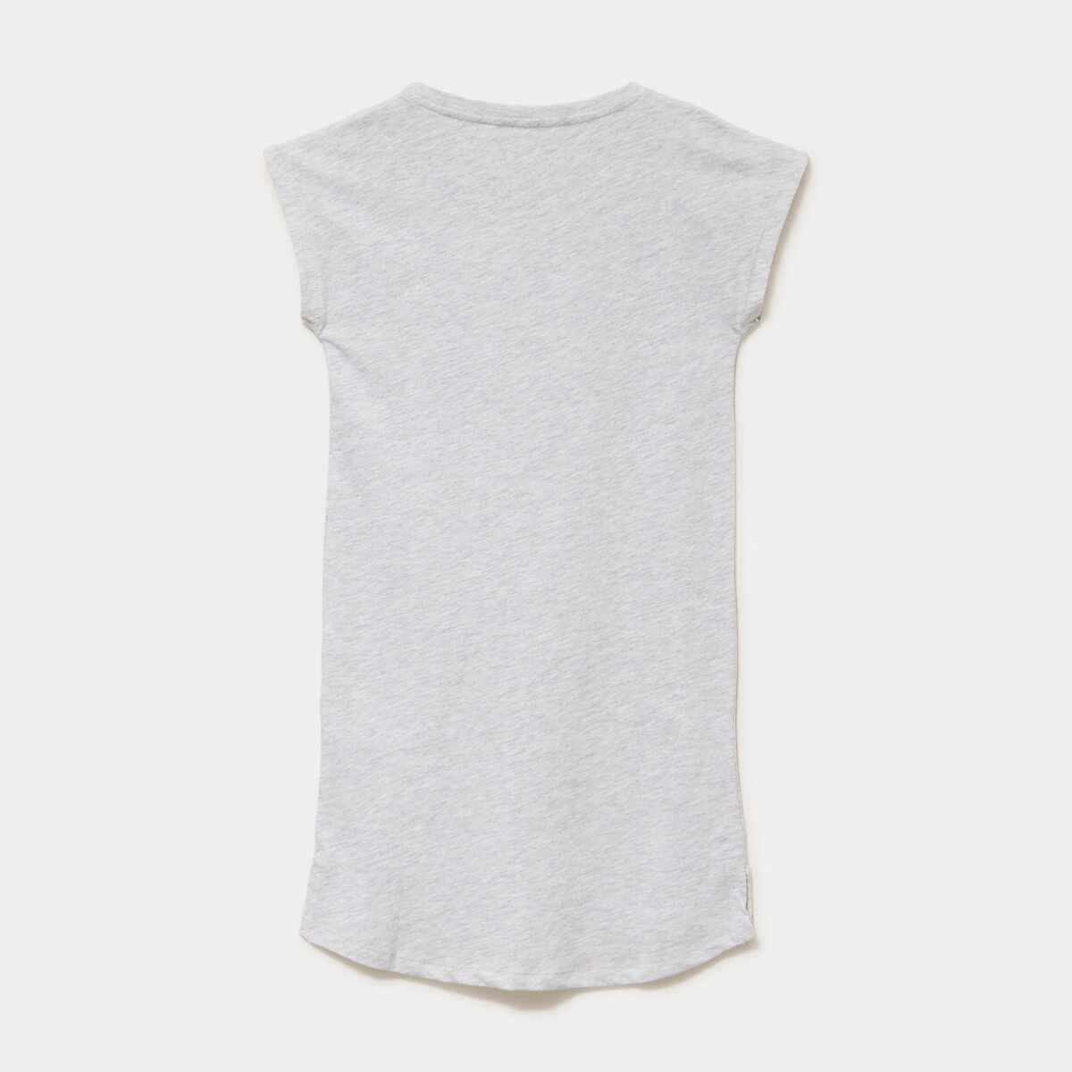 Chemise de nuit courte manches courtes gris clair fille