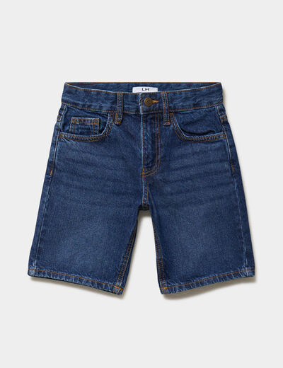 Bermuda en jean regular coton denim stone gar&ccedil;on