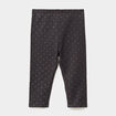 Legging doublé taille élastiquée gris foncé bébé fille