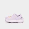 Sabots de plage avec décorations mauve bébé fille