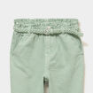 Pantalon mom taille &eacute;lastiqu&eacute;e vert pastel fille
