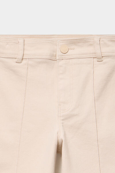 Pantalon large 7/8&egrave;me sable fille