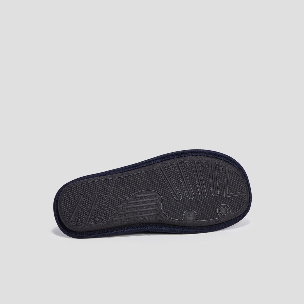 Mules bout rond bleu homme