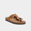 Mules avec boucles marron clair homme