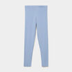 Legging taille haute bleu gris femme