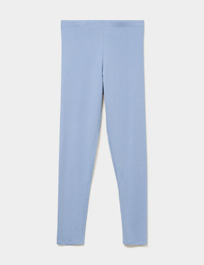 Legging taille haute bleu gris femme