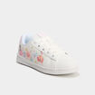 Tennis basses à lacets et sequins blanc fille