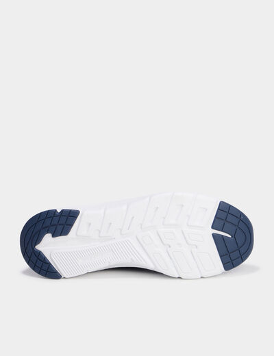 Baskets running à lacets élastiqués bleu femme