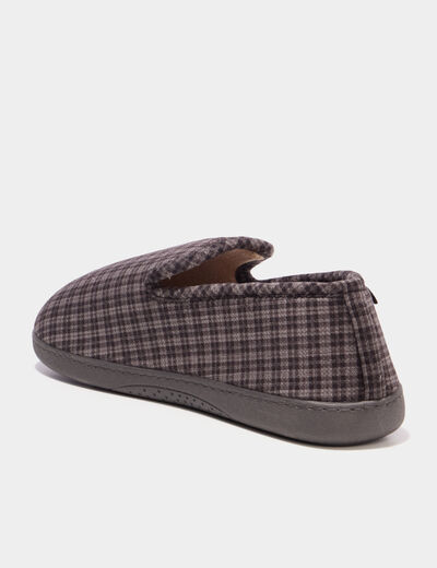 Chaussons fourr&eacute;s Isotoner gris homme