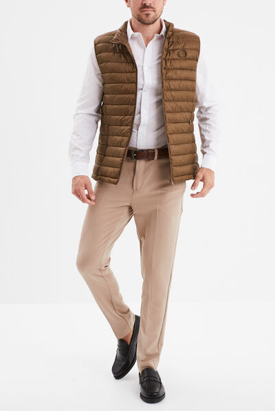 Chemise coupe ajustée manches longues blanc homme