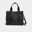 Sac &agrave; main avec bandouli&egrave;re noir femme