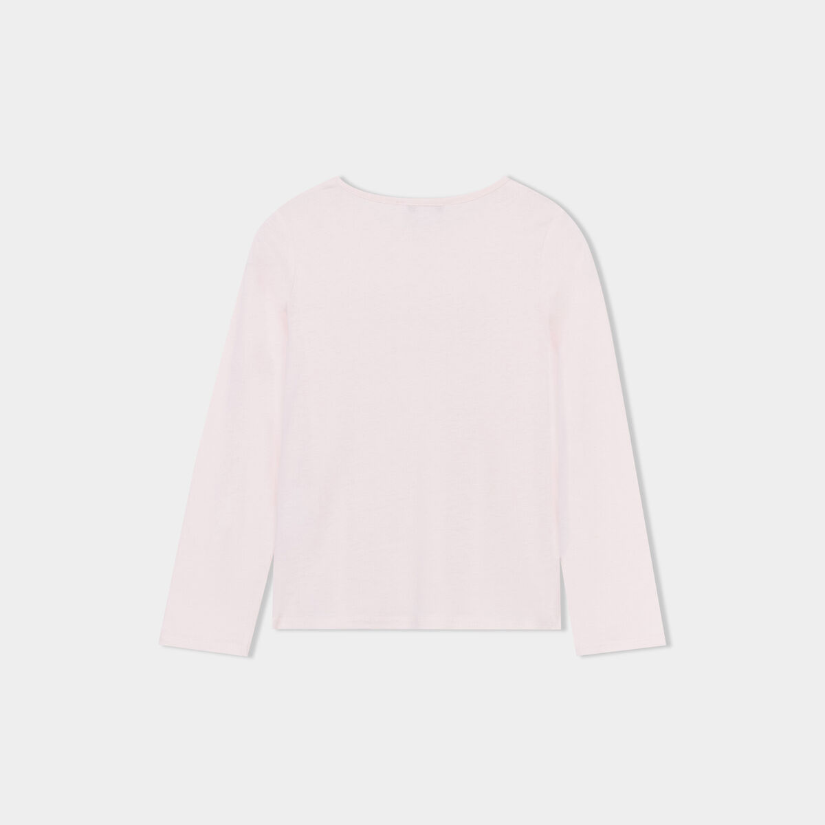 Ensemble pyjama pantalon t-shirt coton rose poudrée fille