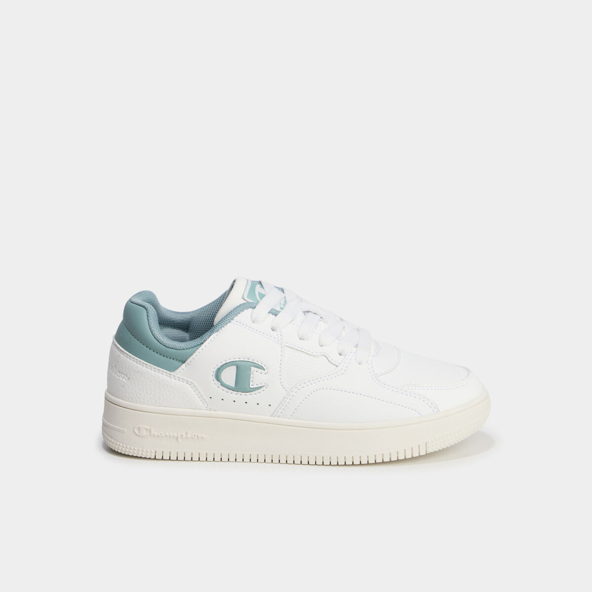 Tennis basses &agrave; lacets Champion vert femme