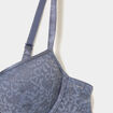 Lot 2 soutiens-gorge corbeille paddé bleu gris femme