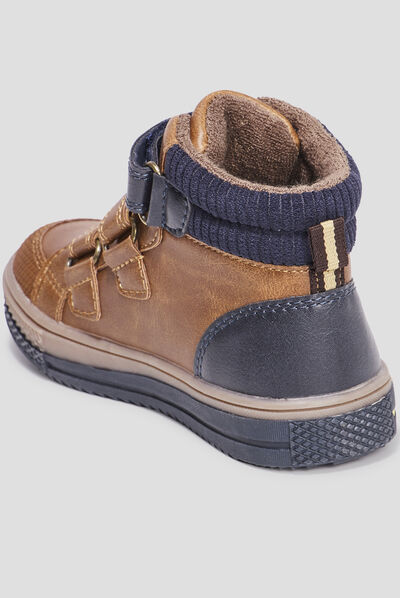 Baskets montantes Creeks Kamil marron garçon