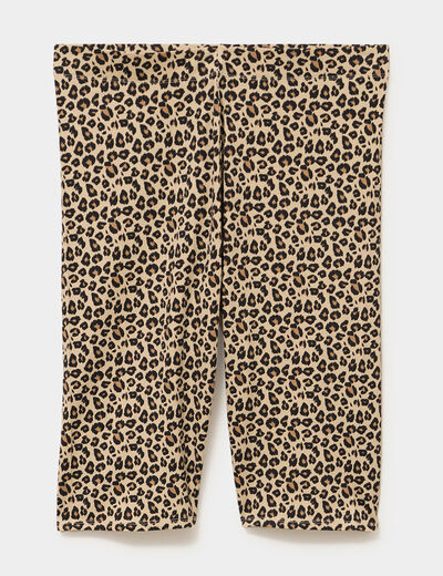 Short legging cycliste coton sable femme grande taille