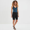 Bermuda slim 5 poches noir femme