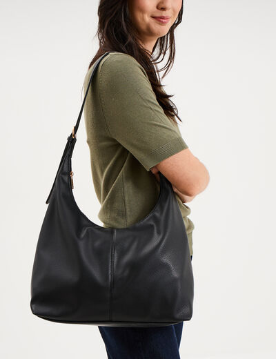 Sac port&eacute;-&eacute;paule anse r&eacute;glable noir femme
