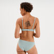 Soutien-gorge corbeille padd&eacute; microfibre vert clair femme