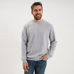 Sweat molleton col rond gris clair homme