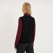 Pull sans manches col rond noir femme