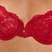 Soutien-gorge embo&icirc;tant dentelle rouge femme