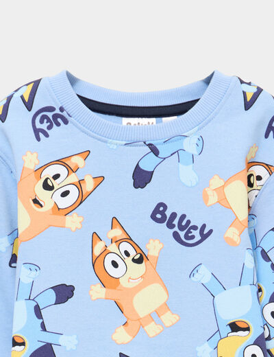 Sweat manches longues Bluey bleu gar&ccedil;on