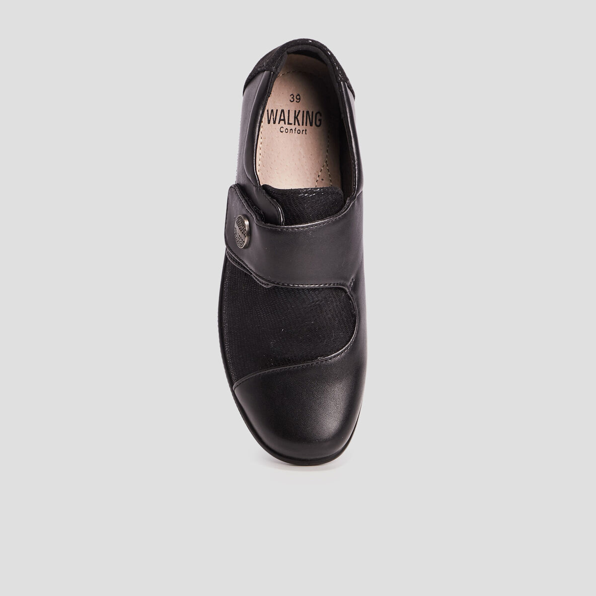 Loafers à scratch noir femme