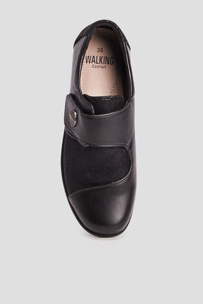 Loafers à scratch noir femme