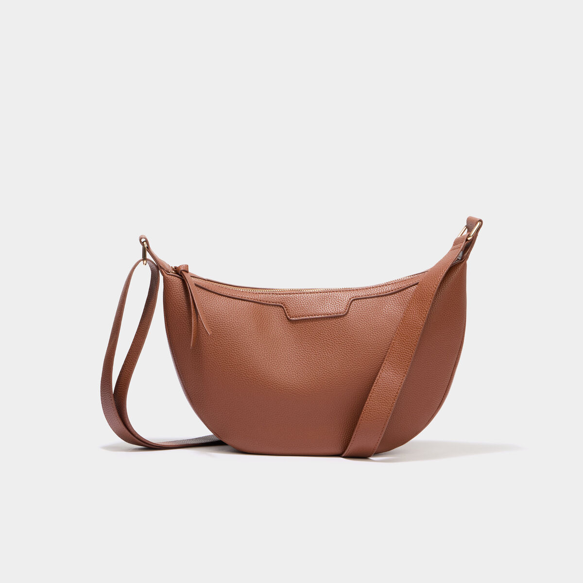 Sac banane zipp&eacute;e camel femme