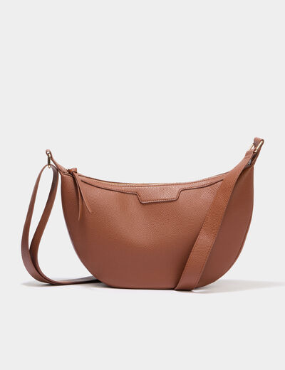 Sac banane zipp&eacute;e camel femme