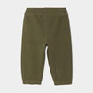 Pantalon droit bas resserré coton vert kaki bébé garçon
