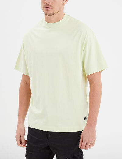 T-shirt oversize manches courtes Liberto vert pastel homme