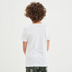 T-shirt printé col rond manches courtes blanc garçon